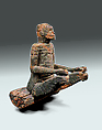 Seated figure, Wood (Afzelia), Mbembe peoples